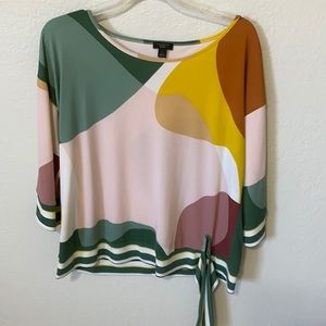 ANN TAYLOR women’s long sleeve blouse (Size L petite)